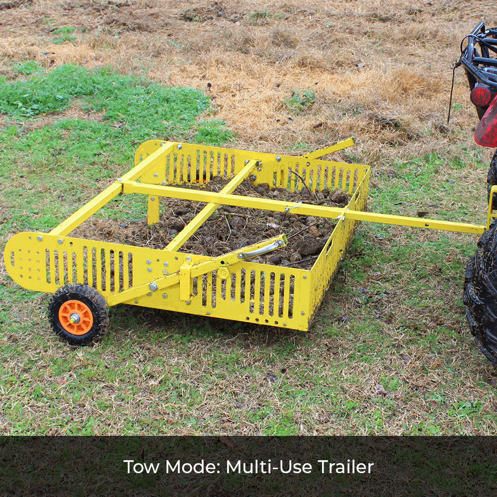 Scoop'N'Tow Manure Scooper / Paddock Field Cleaner + Trailer