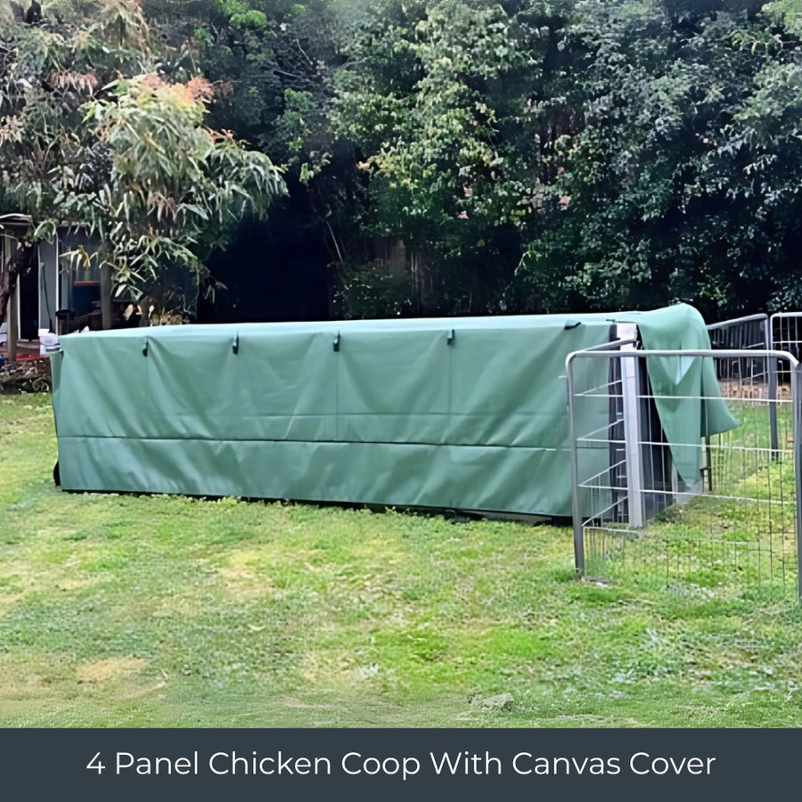 4 Panel Chicken Coop with Canvas Cover