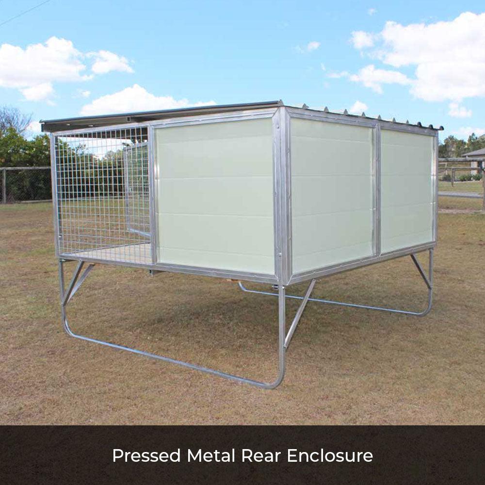 2 Bay Raised Dog Kennel Farm&Yard US